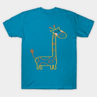 Giraffe Sticker T-Shirt